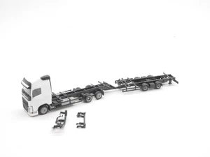 1:87 EM1173 Volvo volume tandem rimorchio camion bianco kit nuovo - Foto 1 di 3