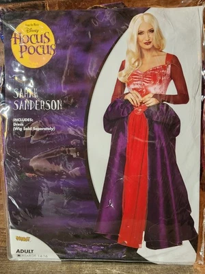 Spirit Halloween Hocus Pocus Adult Sarah Sanderson Deluxe Costume Size XL 14-16 - Image 1 of 4