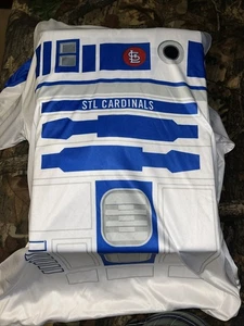 St. Louis Cardinals Hooded Long-Sleeve Pullover Shirt Adult Medium Star Wars - Picture 1 of 2