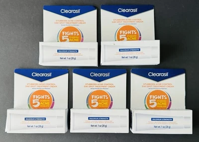 5x Clearasil Stubborn Acne Control 5 In 1 Spot Maximum Strength Treatment Cream - Image 1 of 4