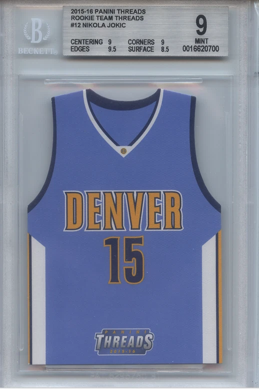 2015-16 Panini Threads - Team Threads Rookie Jersey Die-Cuts (RC) Nikola Jokic - Image 1 of 2