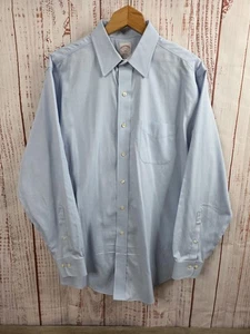 Brooks Brothers 346 Oberhemd Herren 16 4/5 hellblau normale Passform bügelfrei - Bild 1 von 13