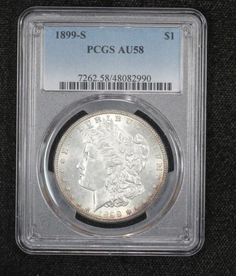 1899-S Morgan Dollar PCGS AU58 438G - Image 1 of 4