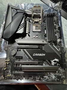 MSI MPG Z490 GAMING CARBON WIFI LGA 1200 10TH GEN INTEL ATX MOBO ONLY - Photo 1/10