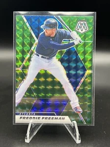 2021 Panini Mosaic Freddie Freeman  Green Camo Prizm Braves 53 - Picture 1 of 4