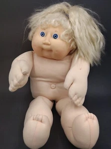 Vtg Cabbage Patch Kid Cornsilk Blonde Hair,Blue Eyes - Bild 1 von 17