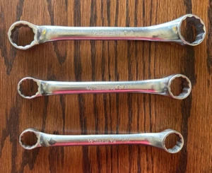 Snap-On 3-Piece Short SAE 12-Point Offset Double Box End Wrench Collection USA - Bild 1 von 5