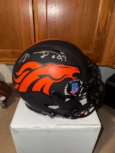 Shannon Sharpe Signed Denver Broncos Speed Full Size Authentic Eclipse Helmet - Picture 1 of 4