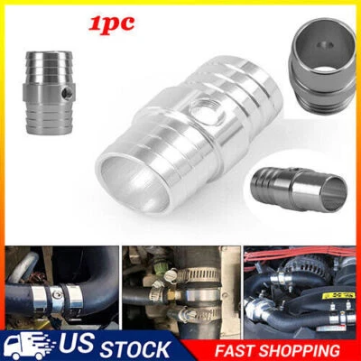 Manguera de 1-1/4" con adaptador de puerto de vapor de aluminio NPT de 1/8" radiador superior refrigerante intercambiable LS Foto 1 de 4