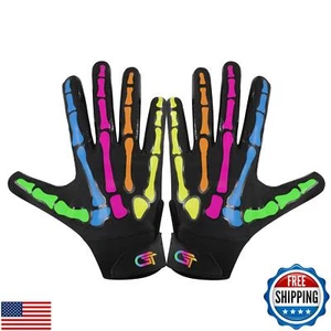 Glorious Traders Youth Football Gloves American Wide Receiver Football Gloves - Picture 1 of 5