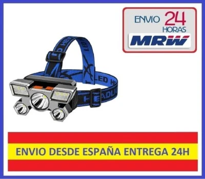 Linterna Frontal LED Recargable Impermeable - Imagen 1 de 4