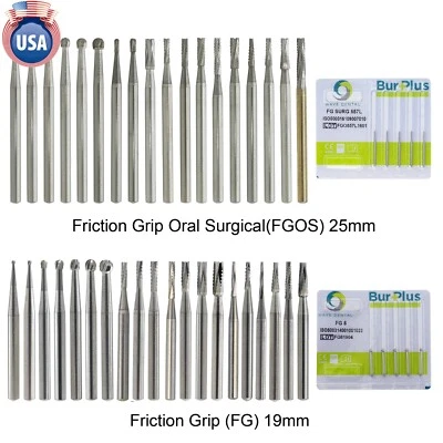 Wave Dental Surgical Bur Round Long 25mm Carbide Bur Friction Grip FG High Speed - Image 1 of 4