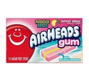 Air Heads Paradise Blends Raspberry Lemonade Flavor With Micro-Candies Gum - Picture 1 of 1