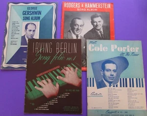 1930s/40s Sheet Music Rodgers & Hammerstein+G.GERSHWIN+Irving Berlin+COLE PORTER - Picture 1 of 12