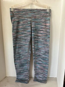 Athleta Girl Leggings Youth L 12 Multicolored High Rise Capri Dance Active Pants - Picture 1 of 6
