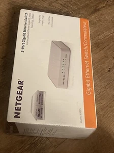 NETGEAR (GS205100PAS) 5 Port Gigabit Ethernet Switch - New/ Sealed - Picture 1 of 2