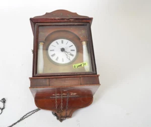 Black Forest Columns Frame Clock around 1880 6gud31 - Picture 1 of 4