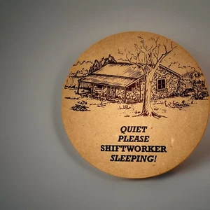Quiet Please. Shiftworker Sleeping! Door sign. - Picture 1 of 2