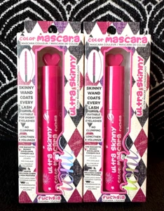 2pk IONI SIDESHOW VARITA ULTRA DELGADA ROSA FUCSIA MÁSCARA DE PESTAÑAS LARGAS - Imagen 1 de 6