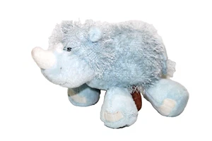Ganz Webkinz Blue Rhino Long Hair Plush Stuffed Animal HM196 No Code 10” Small - Picture 1 of 7