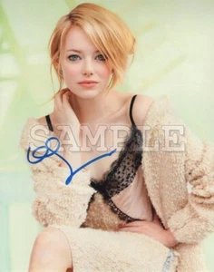Foto firmada de Emma Stone 8x10 RP - Imagen 1 de 1
