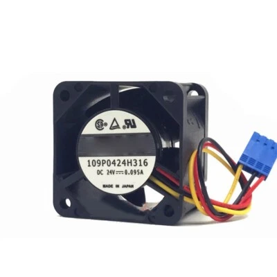 For Sanyo 109P0424H316 24V 0.095A fan For SIEMENS 6FC5247-0AA06-0AA0 40*40*28MM - Image 1 of 2