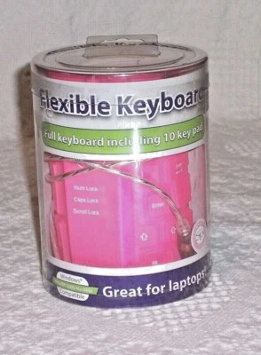 (S953) -FLEXIBLE KEYBOARD-Full Keyboard+10 Key Pad-Windows/Vista/XP/2000/ME/98SE - Image 1 of 4