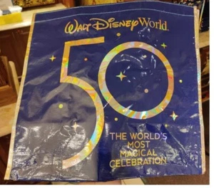 Walt Disney World 50th Anniversary Reuseable Shopping Bag Large NEW - Picture 1 of 2