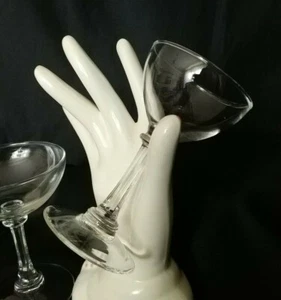 Copas de Champagne & Cordial Stemware 2 copas de brindis vintage barware - Imagen 1 de 10