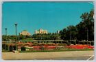 Jardin législatif, Regina Saskatchewan Canada, carte postale vintage 1961 chrome