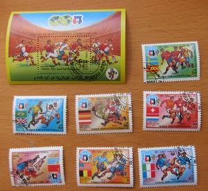 Yemen, World Cup Finals, 1990, 7v plus SS, CTO - Picture 1 of 1