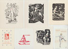28 Original  vintage erotic ex libris by various artists / Europe