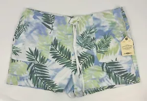 NEW Telluride Clothing Brand Drawstring Knit Shorts XL White Beach Print Women's - Picture 1 of 5