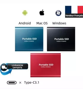 Disque dur externe SSD Grande capacité 4to/8to/16to Mini SSD Rapide - Bild 1 von 15