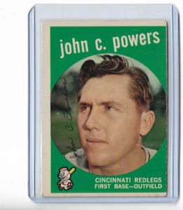 JOHN C. POWERS 1959 TOPPS BASEBALL CARD #479 - VG (DS2)