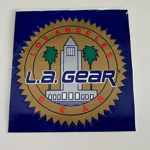 1990s Vintage L.A. Gear Los Angeles Gear Sticker ~3” Diameter - Picture 1 of 2