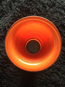 ORANGE Art Deco Frosted Glass Bowl - 1924 Patent Marked - Picture 1 of 5