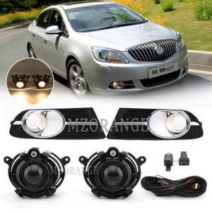 For Buick Verano 2012-2017 Bumper Fog Lights +Cover Bezel Trim+Wiring Switch Set - Picture 1 of 12