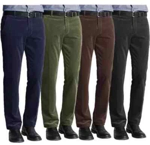 PANTALÓN DE BOLSILLO ELEGANTE INFORMAL FORMAL DE ALGODÓN CON CORDÓN DE PANA PARA HOMBRES - Imagen 1 de 9