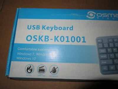WIRED USB KEYBOARD FOR PC LAPTOP COLOR BLACK - Image 1 of 3