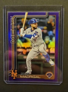 Holograma púrpura Nick Madrigal serie 2 Topps 2025/250 #355 New York Mets - Imagen 1 de 2