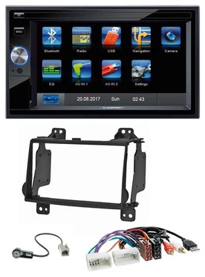 Blaupunkt SD Bluetooth 2DIN MP3 USB AUX Autoradio für Hyundai H1 08-15 Aux-Eing. - Bild 1 von 4