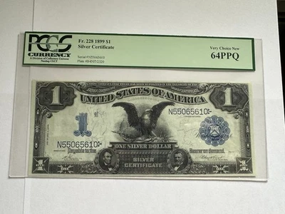 1899 $1 Silver Certificate Black Eagle PCGS 64 PPQ - VERY CHOICE NEW UNC Fr. 228 - Image 1 of 4