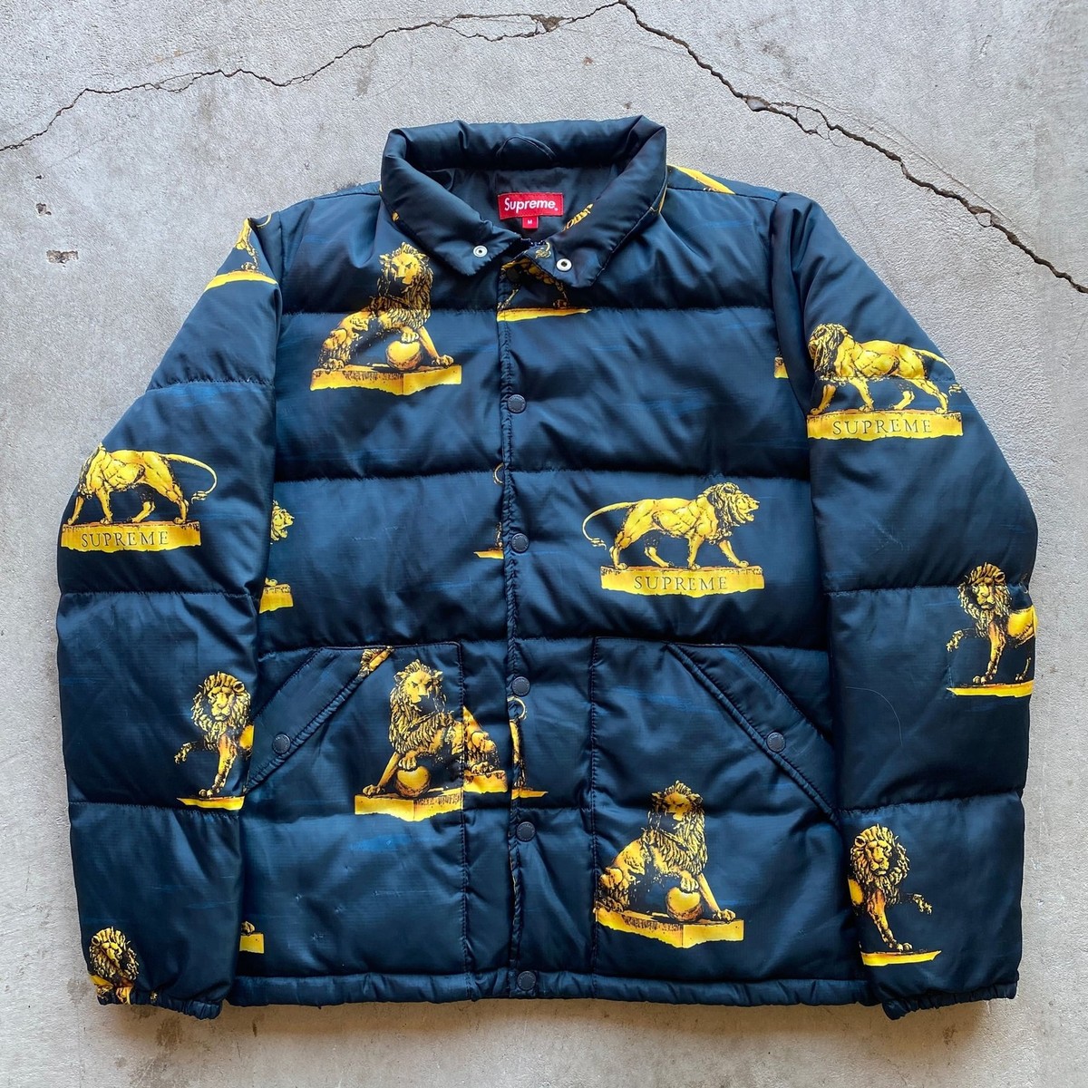 Supreme 2013 FW Lion Puffy Jacket ネイビー Supreme Lion Puffy Jacket