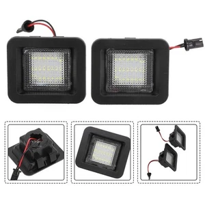Simple Design License Plate Light Tag Lights 2 Pcs ABS+LED White Light - Picture 1 of 12