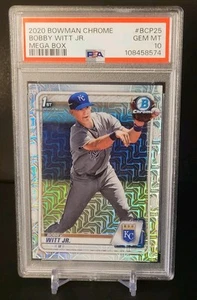 2020 Bowman Chrome Mega Box #BCP-25 Bobby Witt Jr PSA 10 Gem Mint - KC Royals - Picture 1 of 2