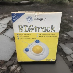 Infogrip BIGTrack Trackball Mouse 3" Trackball USB PS/2 Window PC MAC Open Box - Picture 1 of 8