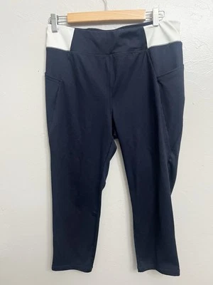 Leggings capri T by Talbots AZUL MARINO para mujer GRANDES UPF 50 elásticos activos Foto 1 de 4