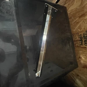 CLOTHING RACK Brackets Industrial Chrome Wall Mounted Garment Hanger PIPE DECOR - Picture 1 of 6