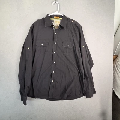 Sovereign Code Shirt Mens 2XL Black Tokyo Long Sleeve Button Front Casual Top - Image 1 of 4